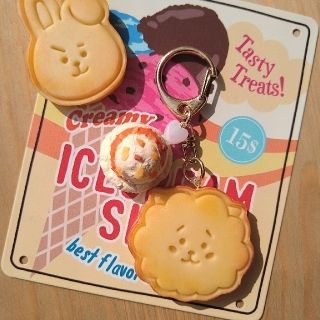 ボウダンショウネンダン(防弾少年団(BTS))の★RJ♡ジンくん🐑cookieアイスキーホルダー★(その他)