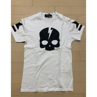 ハイドロゲン(HYDROGEN)のSALEハイドロゲンフットボールオーバーサイズTシャツwhiteXSサイズ(Tシャツ/カットソー(半袖/袖なし))