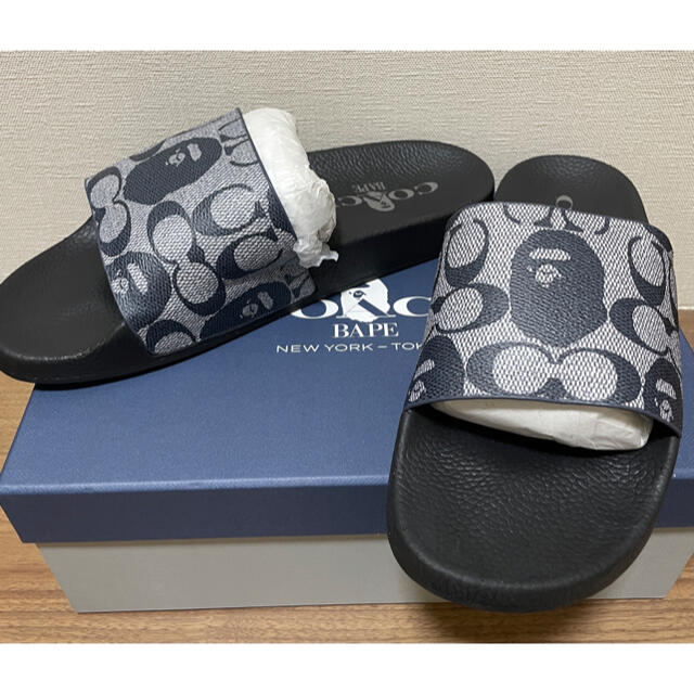 【新品】BAPE COACH ベイプコーチ　SLIDE SANDALS 27cm