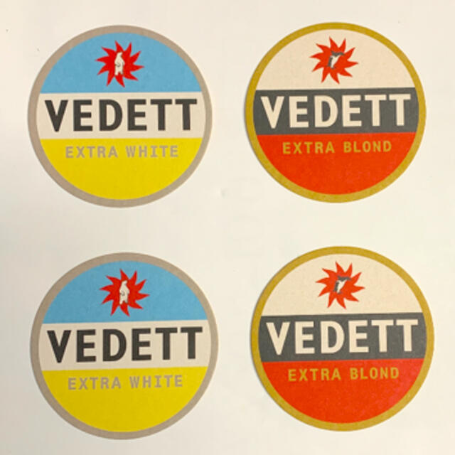 VEDETT コースター 4枚セット ハンドメイドの生活雑貨(キッチン小物)の商品写真