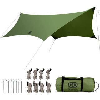 GOGlamping タープ  大型 耐水圧3000mm 4.2x4.1m(テント/タープ)