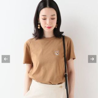 メゾンキツネ(MAISON KITSUNE')のMAISON KITSUNE FOX HEAD PATCH Tシャツ(Tシャツ/カットソー(半袖/袖なし))