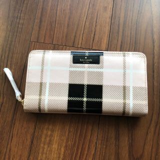 ケイトスペードニューヨーク(kate spade new york)のらんらんわん様専用　新品未使用　ケイトスペード  長財布　ピンクチェック(財布)