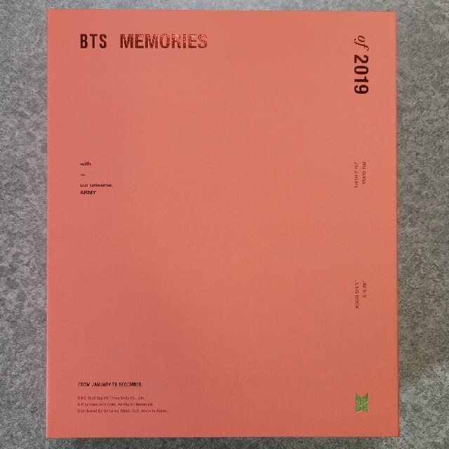 【ポイント10倍】　DVD　BTS　2019　of　MEMORIES　6480円