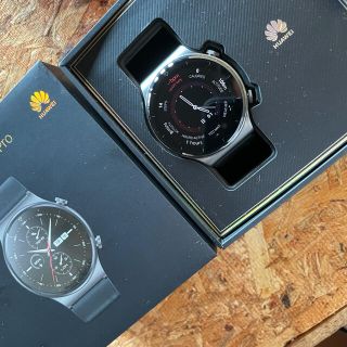 ファーウェイ(HUAWEI)のHuawei watch gt2 pro サファイアガラス　チタン　傷なし(その他)