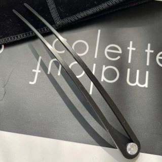 コレットマルーフ(colette malouf)の【新品未使用】Colette Malouf✦サテンブラックヘアピン(ヘアピン)