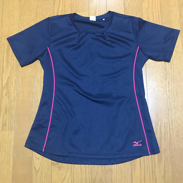 MIZUNO(ミズノ)のMIZUNO  スポーツ　Tシャツ　L  ネイビー スポーツ/アウトドアのスポーツ/アウトドア その他(バレーボール)の商品写真