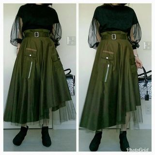 Ameri VINTAGE - Ameri VINTAGE MILITARY ASYMMETRY SKIRTの通販 by