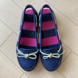 クロックス(crocs)のクロックス　ビーチライン　ネイビーW7(サンダル)