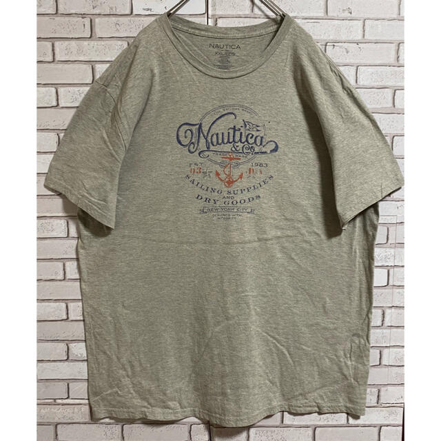 NAUTICA(ノーティカ)の90s 古着  ノーティカ XXL プリント ビッグシルエット ゆるだぼ メンズのトップス(Tシャツ/カットソー(半袖/袖なし))の商品写真