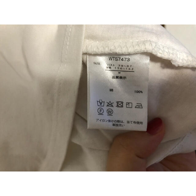 YAECA(ヤエカ)の白半袖Tシャツ レディースのトップス(Tシャツ(半袖/袖なし))の商品写真