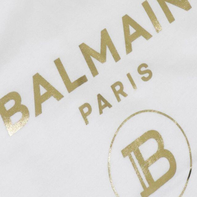 BALMAIN(バルマン)の●新品/正規品● BALMAIN Kids ホイル ロゴ プリント Tシャツ キッズ/ベビー/マタニティのキッズ服女の子用(90cm~)(Tシャツ/カットソー)の商品写真