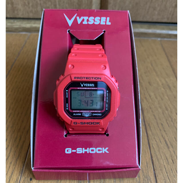 G-SHOCK(ジーショック)のヴィッセル神戸　G-SHOCK レッド　新品未使用 メンズの時計(腕時計(デジタル))の商品写真