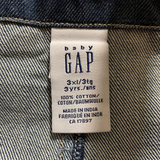 babyGAP(ベビーギャップ)のbaby GAP デニム オーバーオール キッズ/ベビー/マタニティのキッズ服女の子用(90cm~)(パンツ/スパッツ)の商品写真