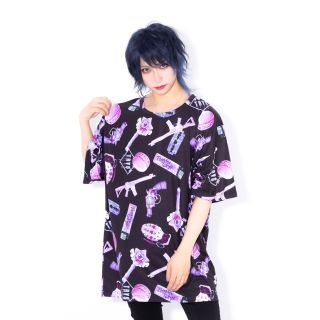 ミルクボーイ(MILKBOY)のTRAVAS TOKYO   Madness pink BIG Tee ブラック(Tシャツ/カットソー(半袖/袖なし))