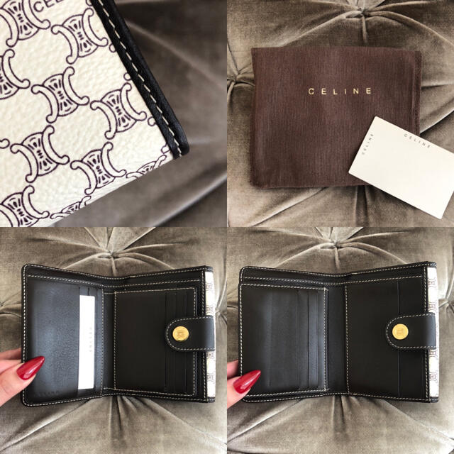 celine(セリーヌ)の良品✨CELINE ❤️ マカダム ヴィンテージ 折り財布 レディースのファッション小物(財布)の商品写真