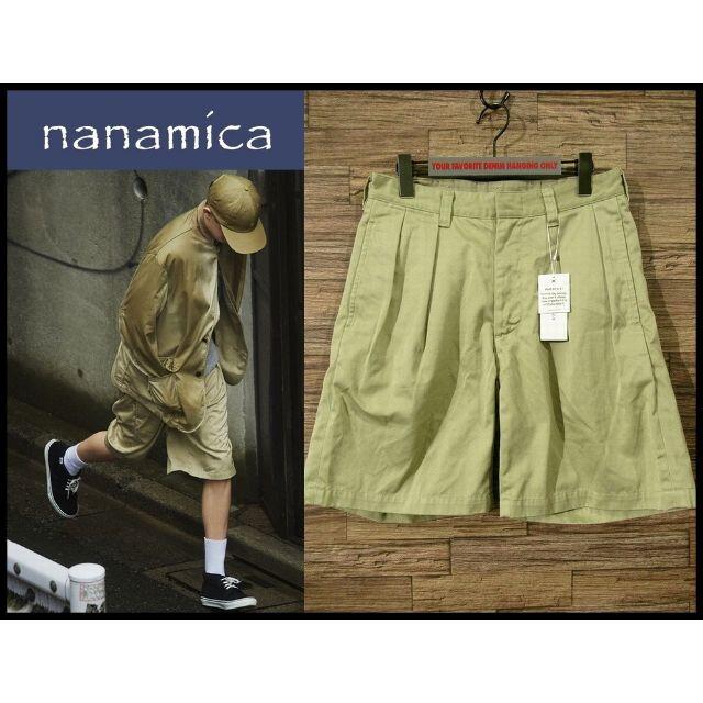 nanamica(ナナミカ)の新品 ナナミカ 20SS 50s デザイン チノ ショーツ W30 カーキ メンズのパンツ(ショートパンツ)の商品写真