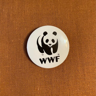 パンダ 缶バッジ WWF(ノベルティグッズ)