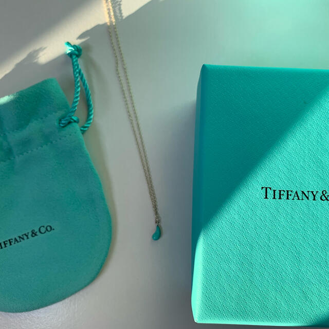 Tiffany ティアドロップ　ネックレス　ターコイズ　未使用　シルバー