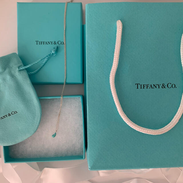Tiffany ティアドロップ　ネックレス　ターコイズ　未使用　シルバー