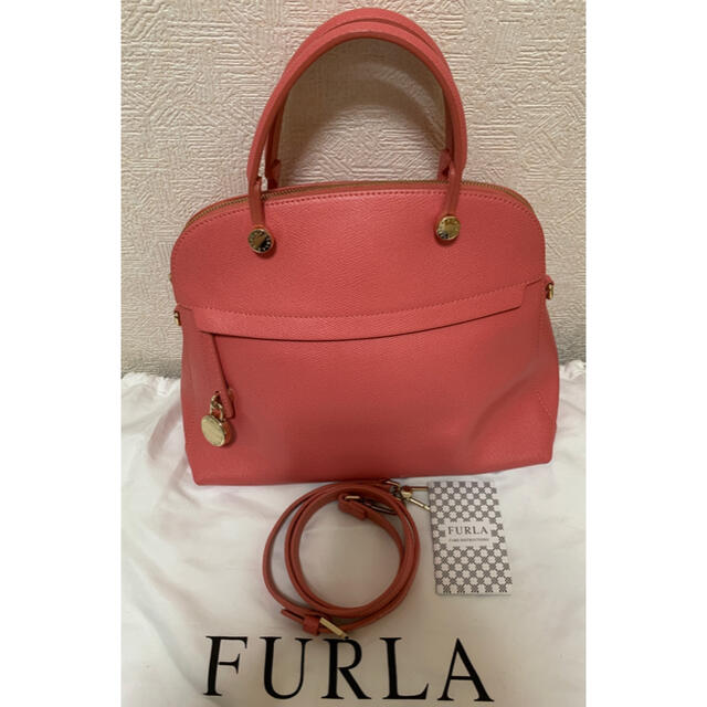 FURLA フルラパイパー レディース 2way バッグ レッド