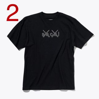 サカイ(sacai)のsacai × KAWS TOKYO FIRST 会場限定Tシャツ 黒 2(Tシャツ/カットソー(半袖/袖なし))