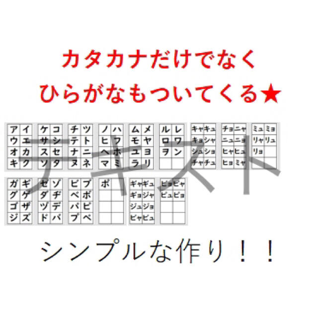 ひらがな、カタカナ、単語、数字読み練習カードver6【A7サイズ400枚】 キッズ/ベビー/マタニティのおもちゃ(知育玩具)の商品写真