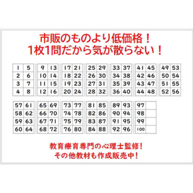 ひらがな、カタカナ、単語、数字読み練習カードver6【A7サイズ400枚】 キッズ/ベビー/マタニティのおもちゃ(知育玩具)の商品写真