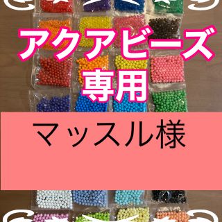 マッスル様専用　アクアビーズ★100個×4袋セット　バラ売り　追加変更可(その他)