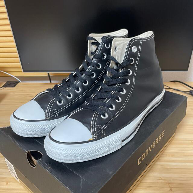 CONVERSE(コンバース)のconverse all star hi ブラック レザー 28cm コンバース メンズの靴/シューズ(スニーカー)の商品写真