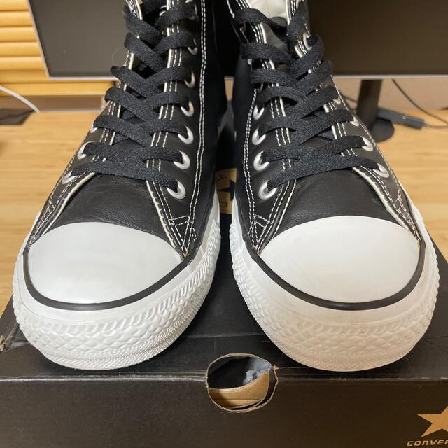 CONVERSE(コンバース)のconverse all star hi ブラック レザー 28cm コンバース メンズの靴/シューズ(スニーカー)の商品写真