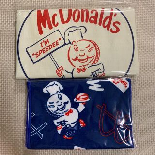 マクドナルド(マクドナルド)のビッグスマイルバッグ ひんやりタオル 2点(ノベルティグッズ)