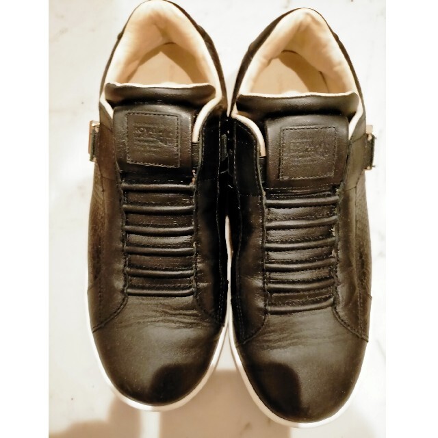 ロイヤルエラスティクス　スニーカー　黒　25.5センチ　レザー レディースの靴/シューズ(スニーカー)の商品写真