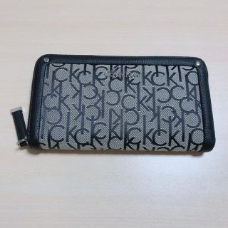 カルバンクライン(Calvin Klein)の【新品】カルバンクライン　長財布　モノグラム　グレー(財布)