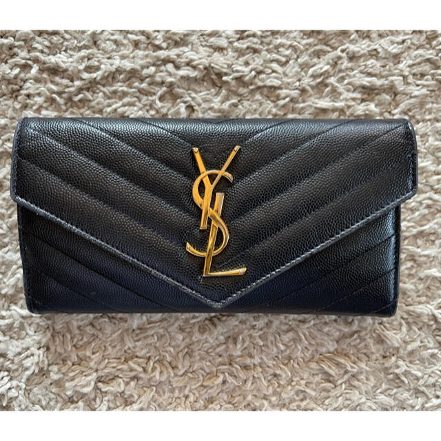 Saint Laurent - 美品！ イブサンローラン 長財布 ギャビアスキンの+