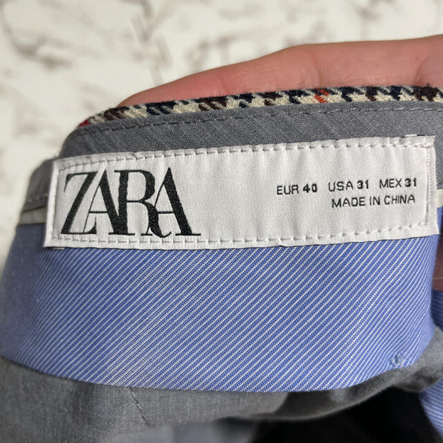 ZARA - ZARA ザラ チェックパンツ スラックス サイズ EUR40 USA31の ...