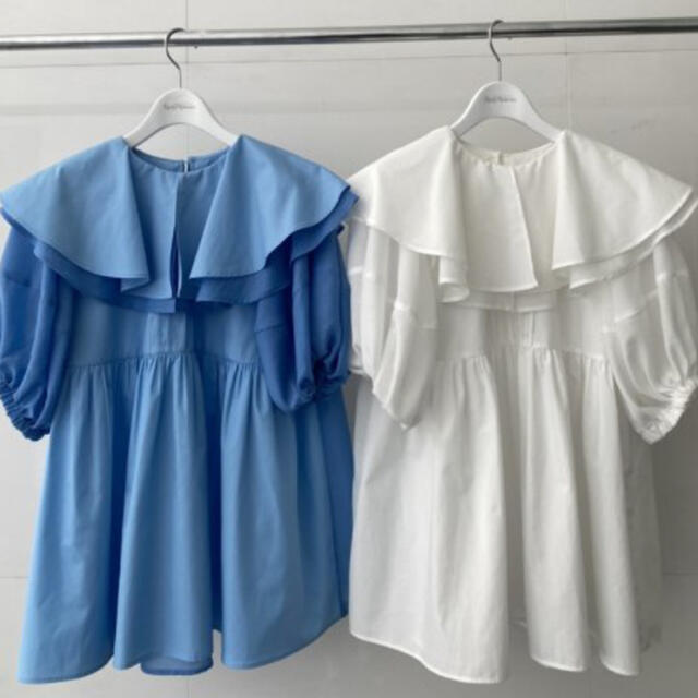 rosy monster crepe collar blouseの通販 by rara♡'s shop｜ラクマ