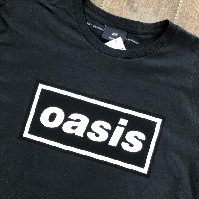 H&M - 【新品】oasis オアシス H&Mコラボ Tシャツ L ブラック 黒