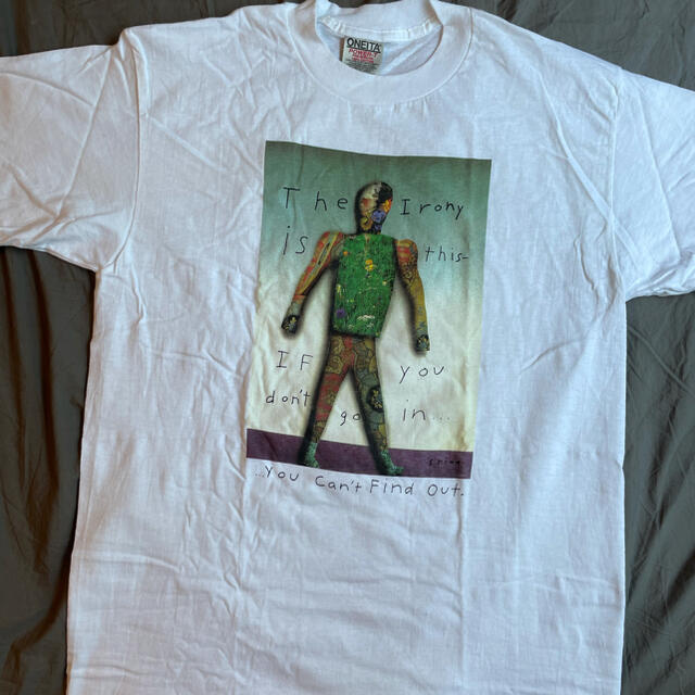 ART VINTAGE(アートヴィンテージ)の奇跡のデッド L 90s Richard Stine TEE ONEITAボディ メンズのトップス(Tシャツ/カットソー(半袖/袖なし))の商品写真