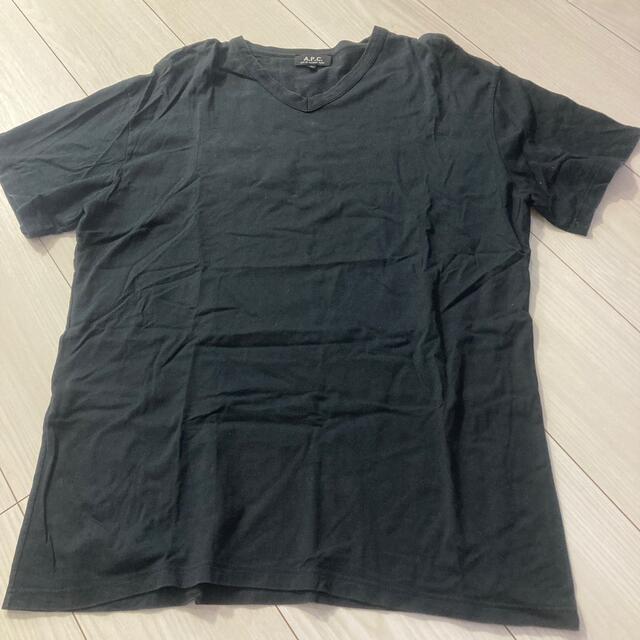 A.P.C(アーペーセー)のA.P.C. 半袖VネックTシャツ　バックプリント　2 メンズのトップス(Tシャツ/カットソー(半袖/袖なし))の商品写真