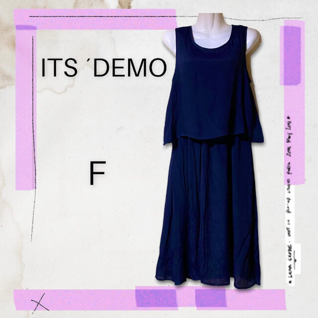 ITS'DEMO(イッツデモ)のusako様専用☆新品☆ITS′DEMO  イッツデモ ノースリーブワンピース レディースのワンピース(ひざ丈ワンピース)の商品写真