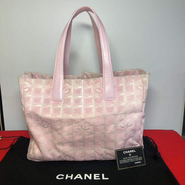 美品】☆CHANEL ニュートラベルライン トートバッグ ピンク 上品