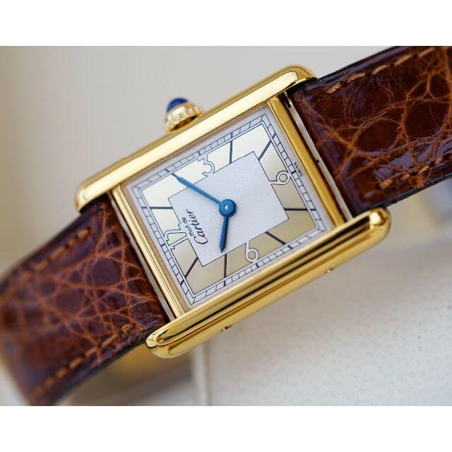 Cartier(カルティエ)の美品 カルティエ マスト タンク ゴールドフレーム アラビア SM レディースのファッション小物(腕時計)の商品写真