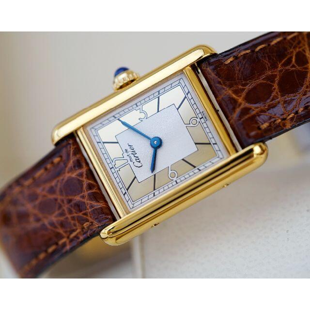Cartier - 美品 カルティエ マスト タンク ゴールドフレーム アラビア SM
