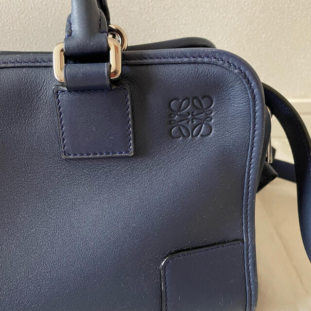 LOEWE(ロエベ)のロエベ  アマソナ 28 ネイビー マリン LOEWE 紺 バッグ シルバー金具 レディースのバッグ(ハンドバッグ)の商品写真