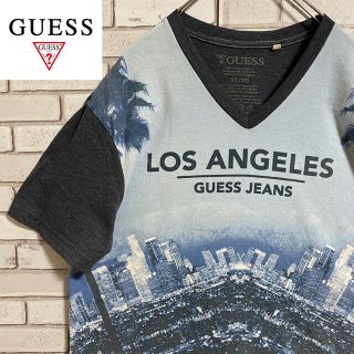 ゲス(GUESS)の90s 古着 GUESS ゲス XL プリント ビッグシルエット ゆるだぼ(Tシャツ/カットソー(半袖/袖なし))