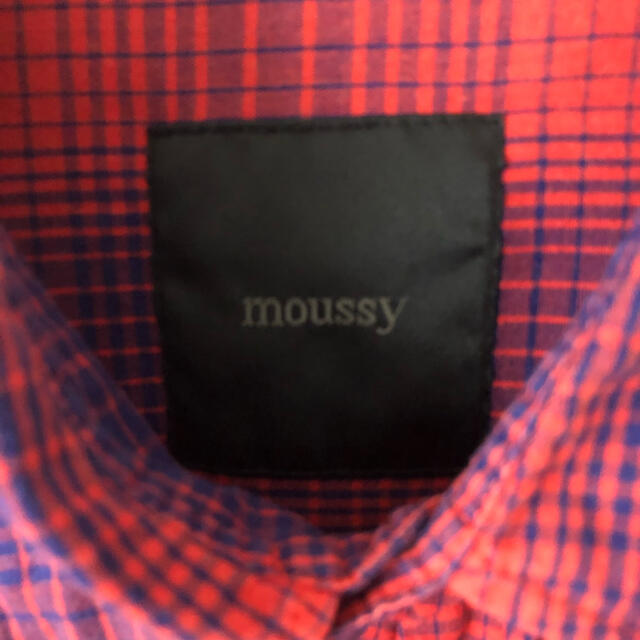 moussy(マウジー)のmoussy マウジー コットン チェックシャツ サイズ1 S レディースのトップス(シャツ/ブラウス(長袖/七分))の商品写真