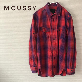 マウジー(moussy)のmoussy マウジー コットン チェックシャツ サイズ1 S(シャツ/ブラウス(長袖/七分))