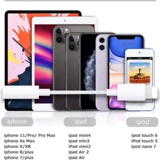 Apple(アップル)の【最安値】iPhone イヤホンジャック イヤホン変換アダプター スマホ/家電/カメラのスマホアクセサリー(ストラップ/イヤホンジャック)の商品写真