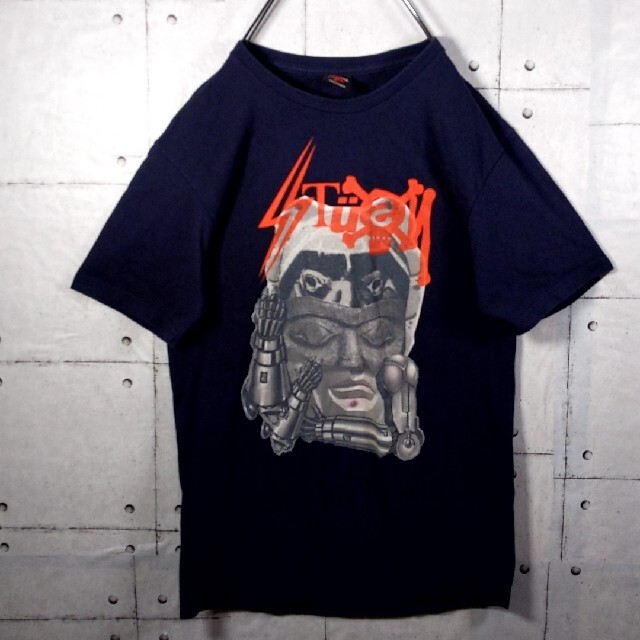 STUSSY(ステューシー)の【希少】STUSSY ステューシー レアデザイン Tシャツ  ゆるダボ メンズM メンズのトップス(Tシャツ/カットソー(半袖/袖なし))の商品写真